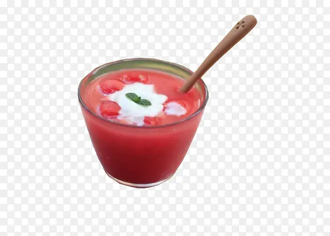 一杯西瓜酸奶