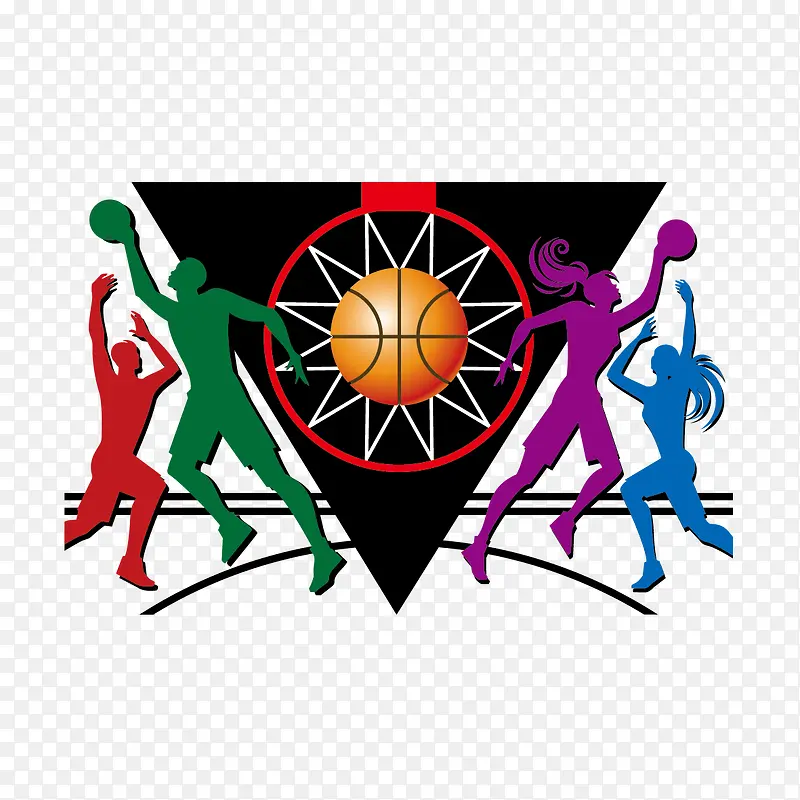 矢量打篮球的人PNG图片素材下载_图片编号qrvrneom-免抠素材网
