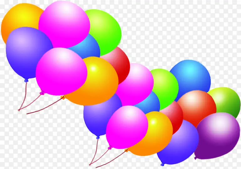 七彩漂浮创意气球