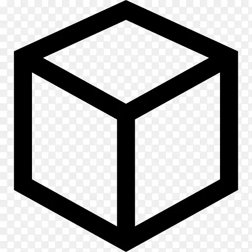 立方体的轮廓图标