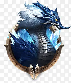 蓝色巨龙游戏徽章