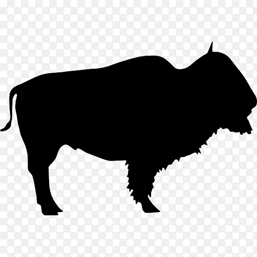 水牛的野兽的轮廓图标