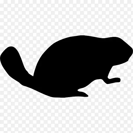 海狸动物形状图标