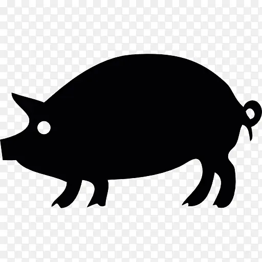 猪的轮廓图标