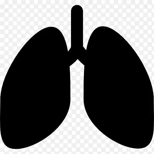 肺的轮廓图标