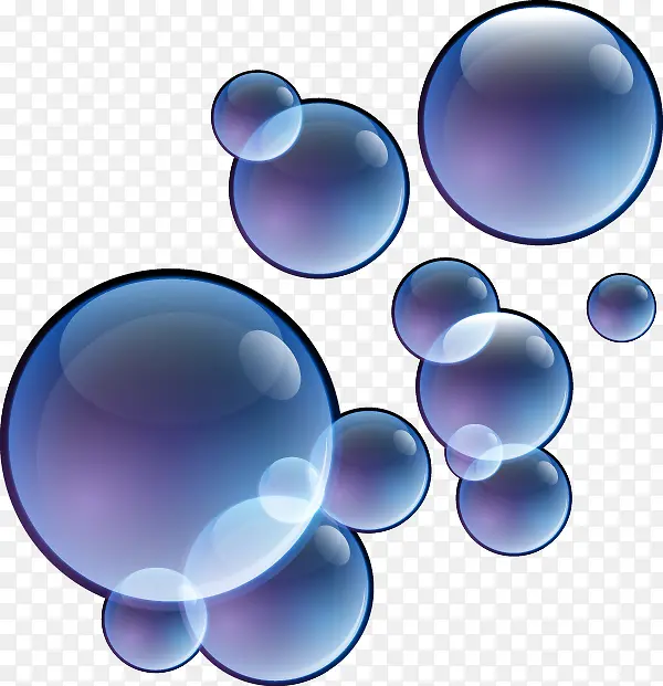 抽象透明泡泡