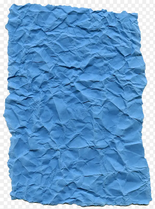 蓝色皱纹纸张