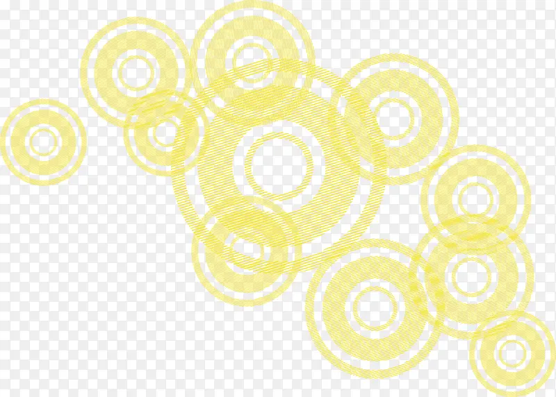 黄色卡通设计圆形
