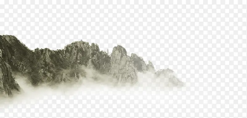 高山云雾摄影图