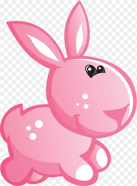 粉色兔子儿童海报