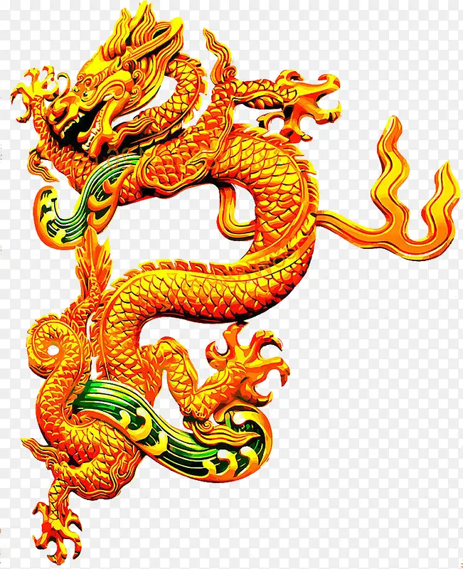 中国黄金龙纹