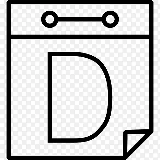字母D 图标