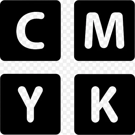 CMYK键图标