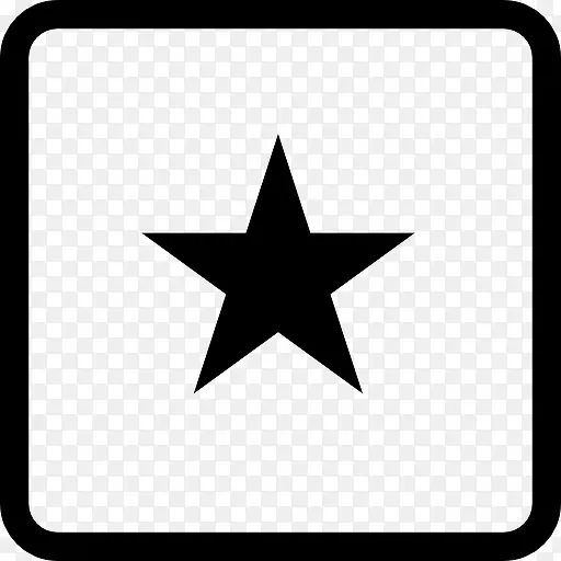 最喜欢的明星符号按钮方形图标