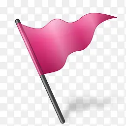 粉色卡通三角旗
