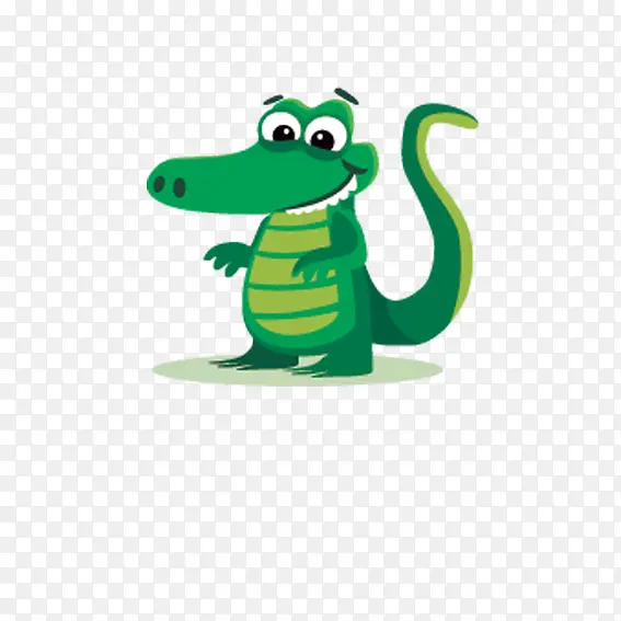 绿色的鳄鱼