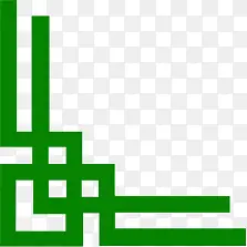 绿色中式画框中国风