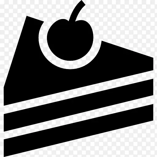 一块蛋糕樱桃图标