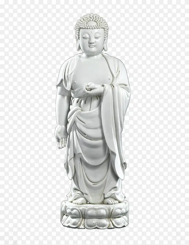 白瓷制释迦牟尼佛立像