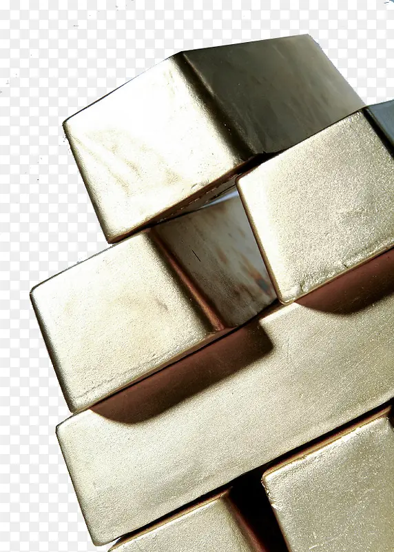 3D叠起来的金块