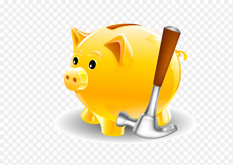 金色小猪储钱罐
