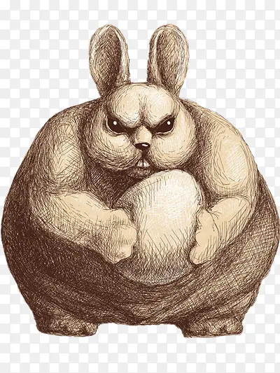 强壮的兔子