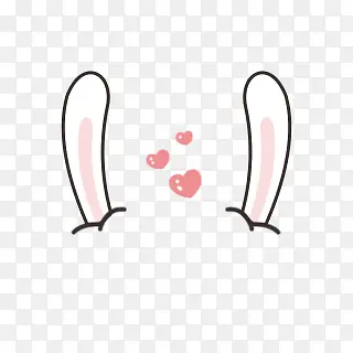 卡通兔耳朵