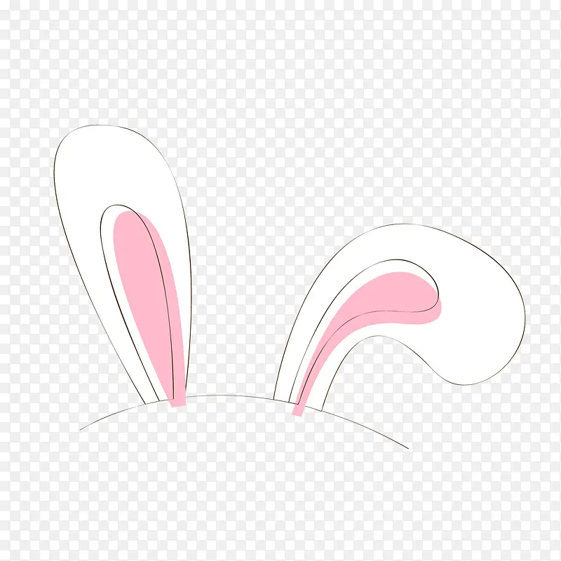 手绘可爱兔耳朵PNG图片素材下载_图片编号qzkmenpd-免抠素材网