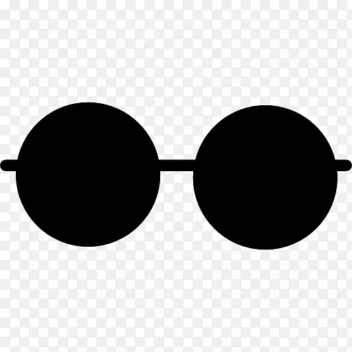 复古的圆眼镜图标