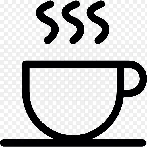 杯热咖啡图标