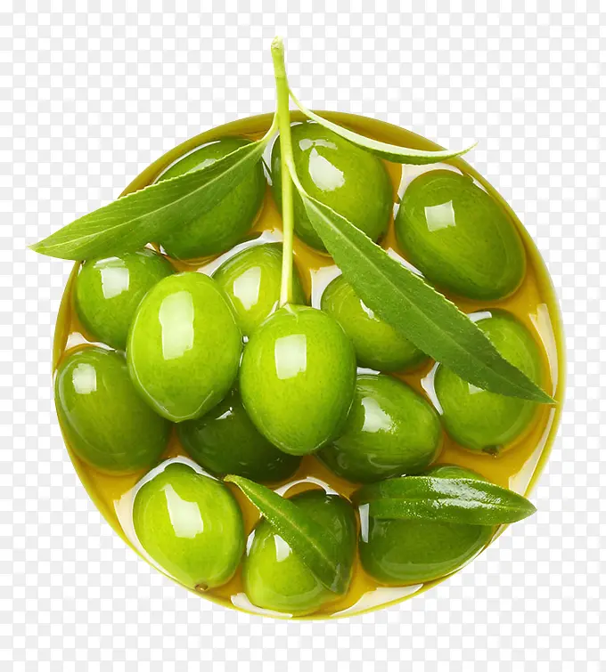 绿色橄榄新鲜水果