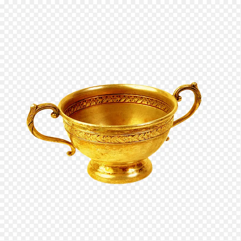 金色碗盆图案