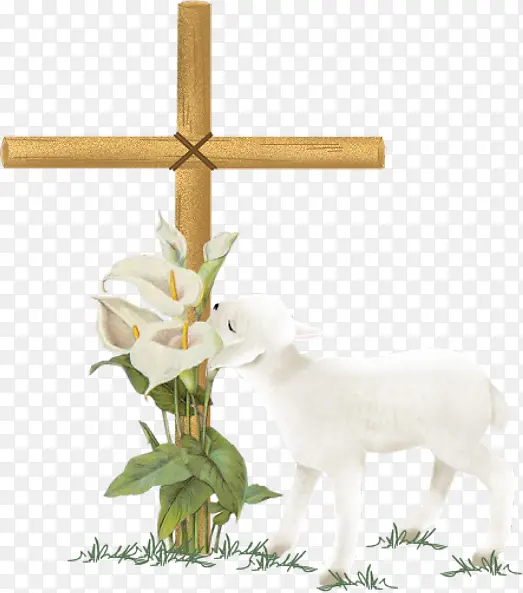 十字架马蹄花羊羔