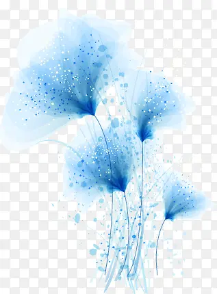 蓝色艺术树木图片