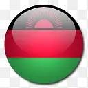 马拉维国旗国圆形世界旗