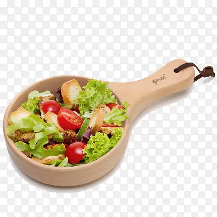 木勺青菜蔬菜