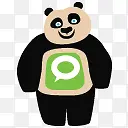 熊猫聊天图标
