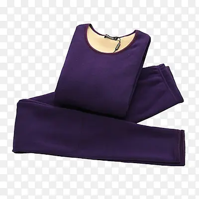 紫色女士保暖衣