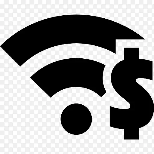 WiFi与美元符号图标
