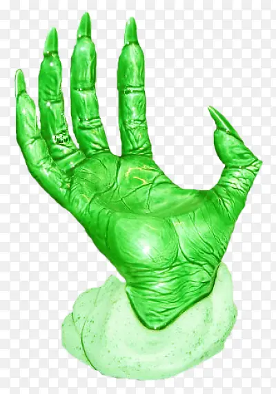 绿色的手