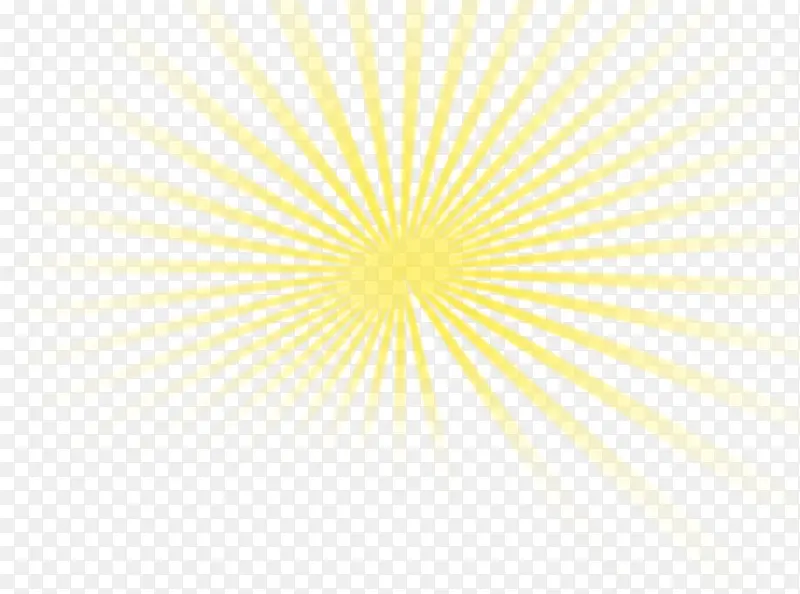 黄色卡通放射日光设计