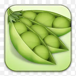 豌豆绿色图标