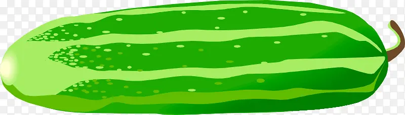 绿色的卡通小黄瓜