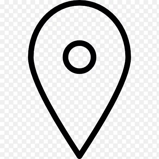 地图符号象征的iOS 7 图标