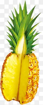 夏日菠萝效果黄色图