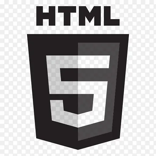HTML5语言黑色logo