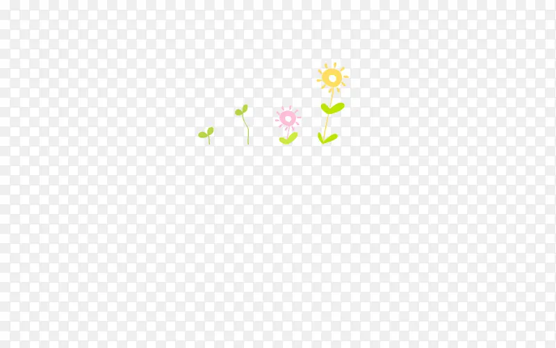 卡通小花，植物