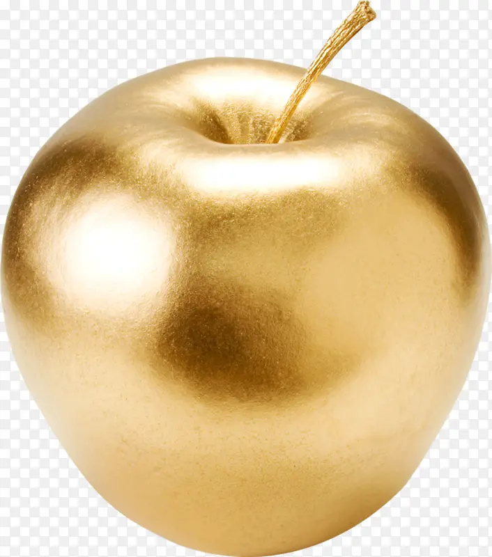 金色苹果png素材