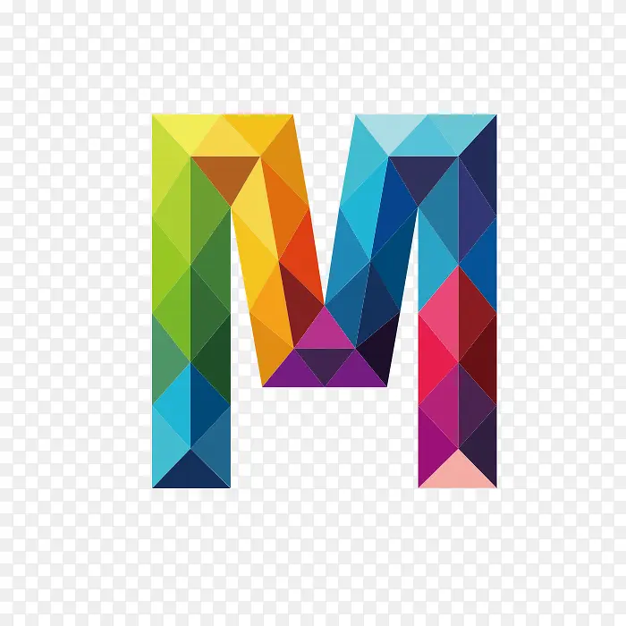 炫彩字母M