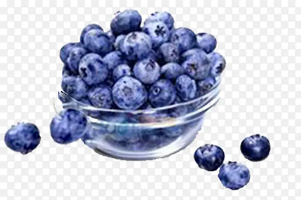 实物碗装蓝莓